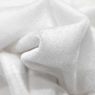 solid-velvet-fabric-white-2-5-meter in Surat
