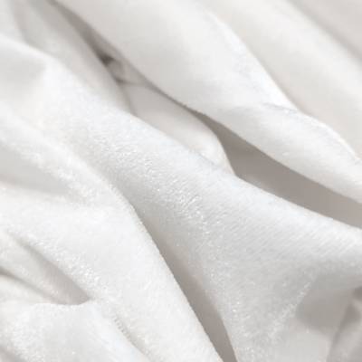 solid-velvet-fabric-white-2-meter in Surat