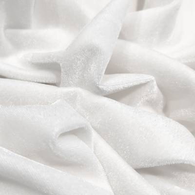 solid-velvet-fabric-white-4-meter in Surat