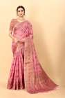 Minakari weaving design and Zari weaving Rich pallu Design Saree